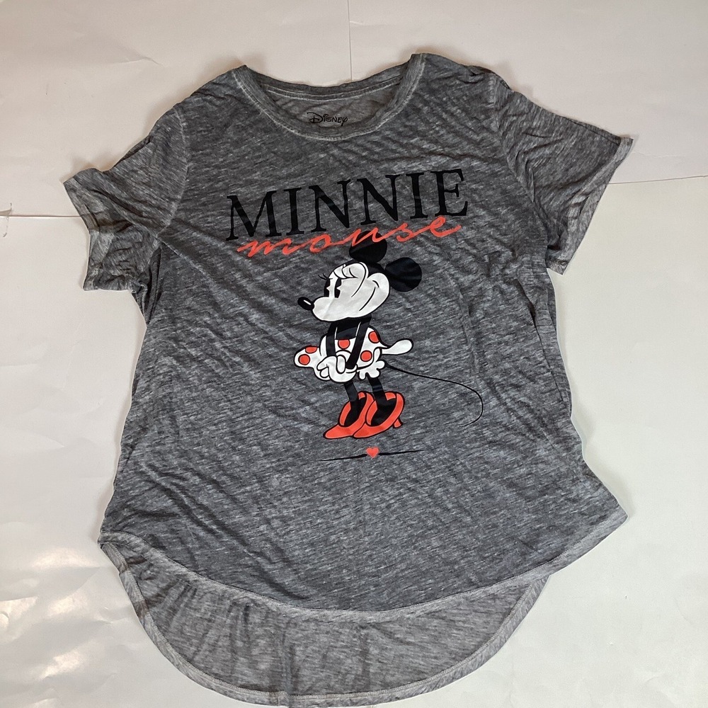 Disney Womens T Shirt Top Sz XL Short Sleeve Crew Neck Casual Minnie Mouse